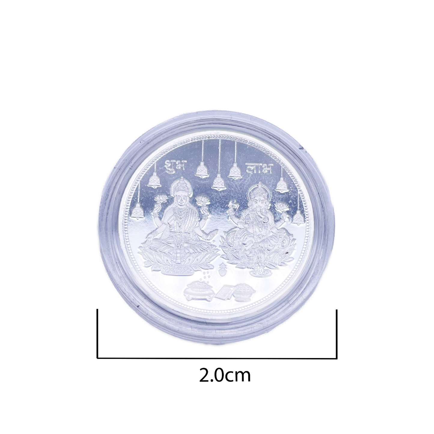 Silver Coin Laxmi Ganesh Silver Diwali / Dhanteras / Gift Fine 999.9