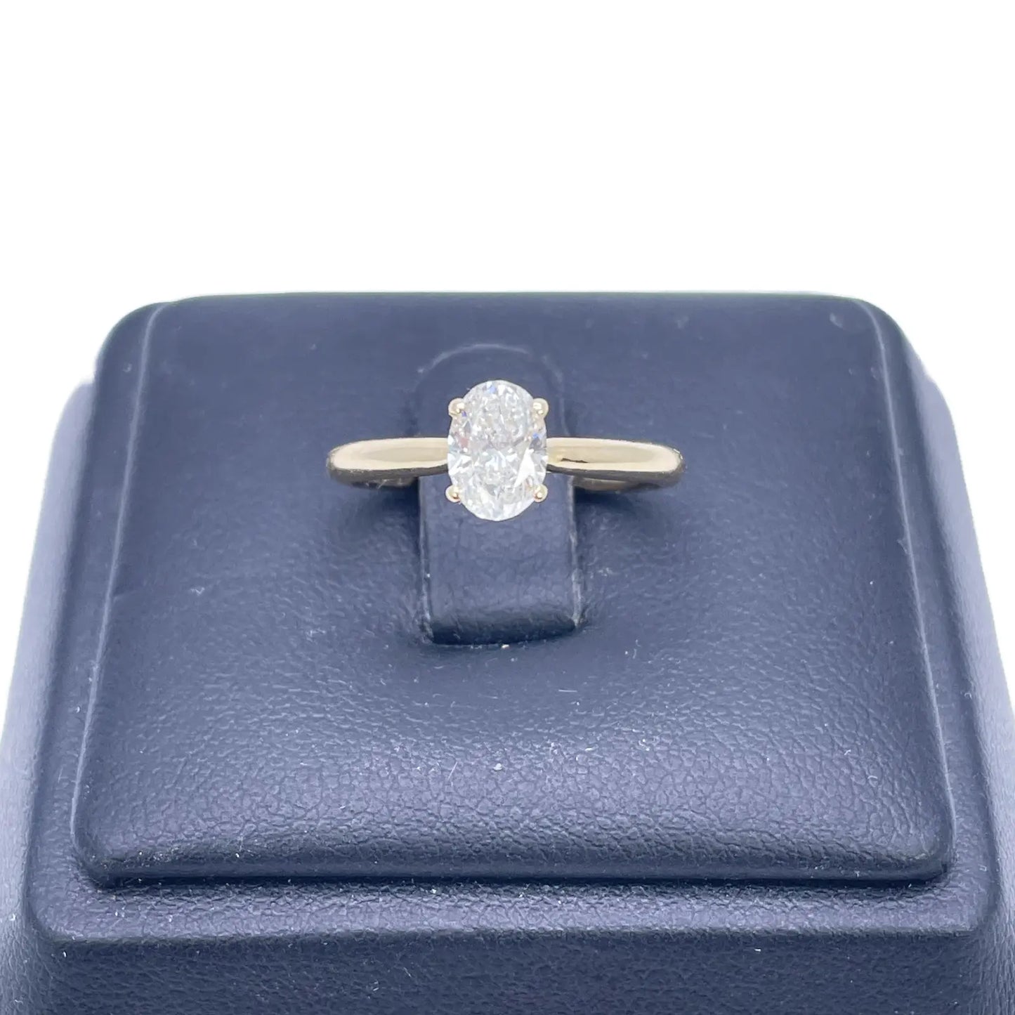 14ct Yellow Gold Natural Oval Diamond Solitaire Engagement Ring 0.70ct GIA Certified  Diamond Ring