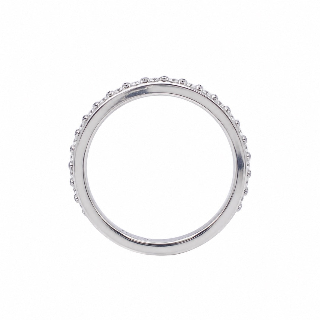 18ct White Gold Natural Diamond Full Eternity Ring Channel Set 0.40ct