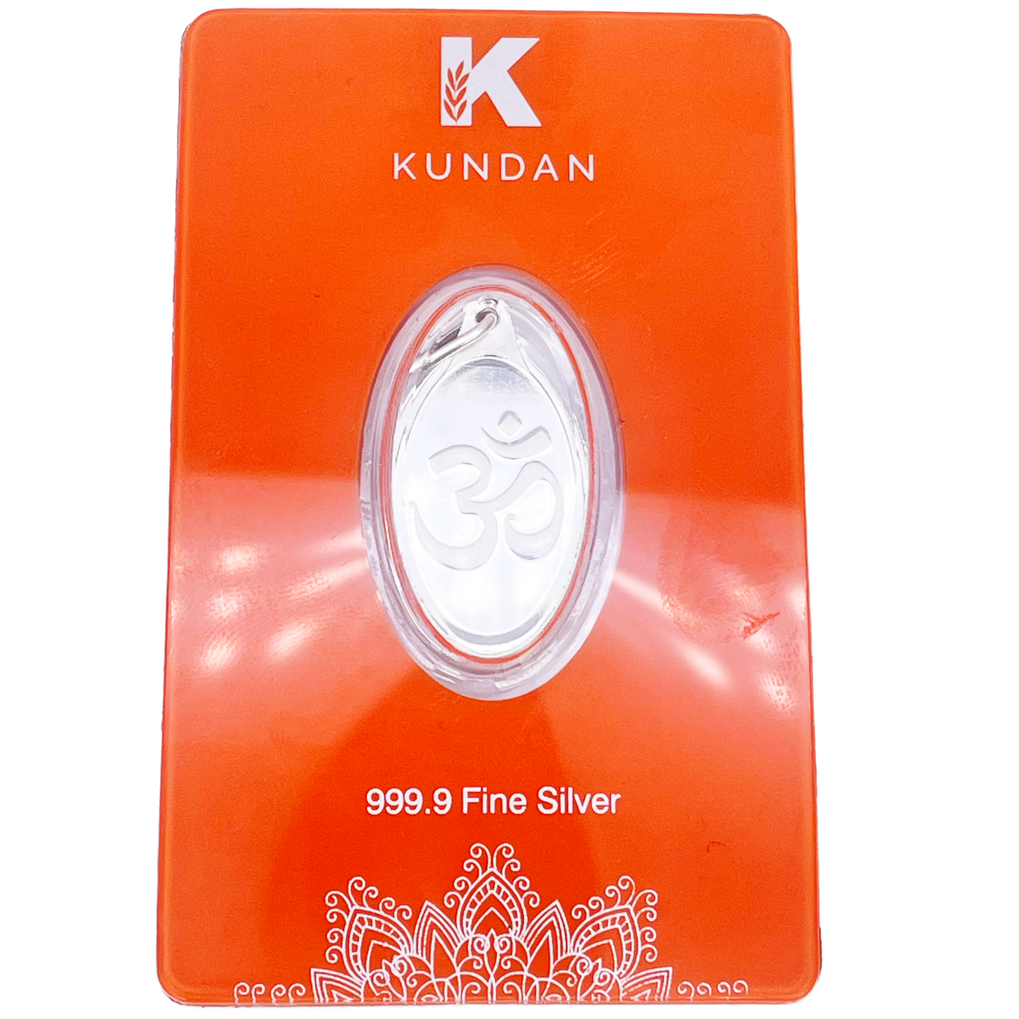 999,9 fijn puur zilver 5 gram Om hanger verzegelde verpakking