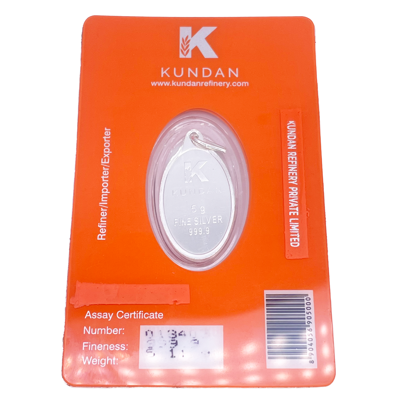 999,9 puur zilver 5 gram gekleurde Guru Nanak Sikh hanger verzegelde verpakking