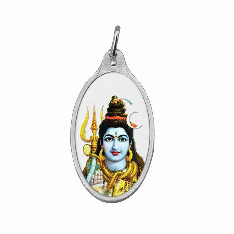 999,9 puur zilver 5 gram gekleurde Shankar / Shiva hanger verzegelde verpakking