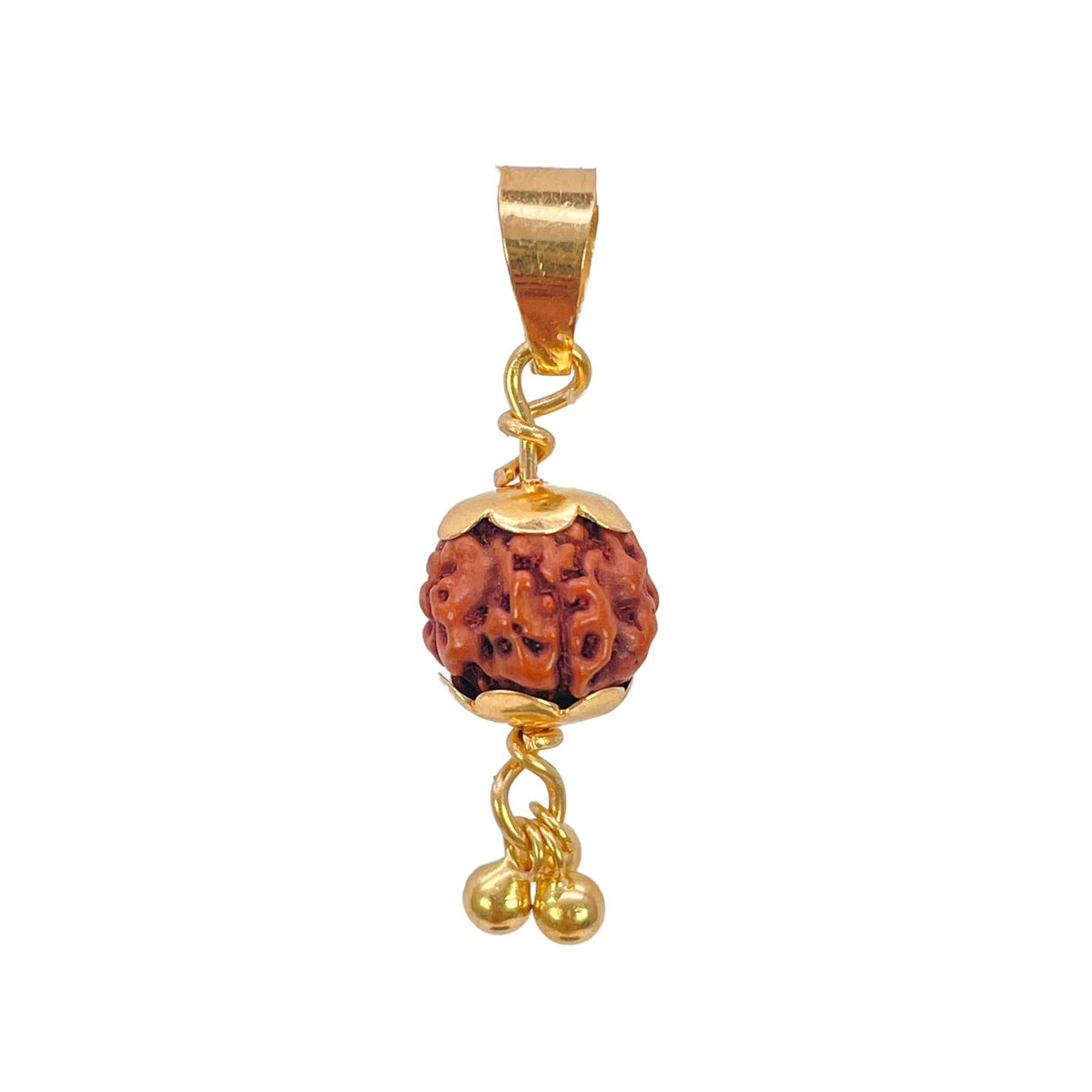 22ct Yellow Gold Handmade Rudraksha Pendant