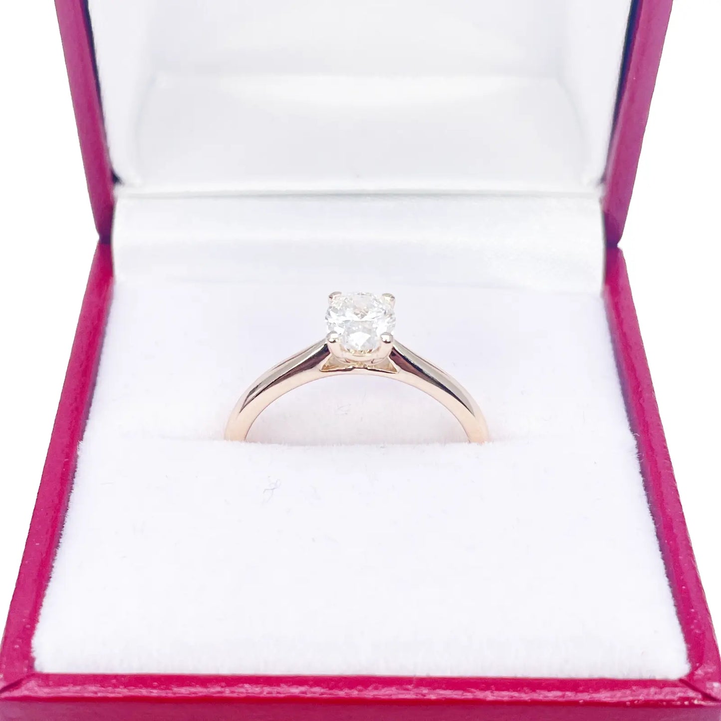 Oval Cut Natural Diamond Solitaire Engagement Ring 0.70ct GIA Certified  Diamond Yellow Gold Ring