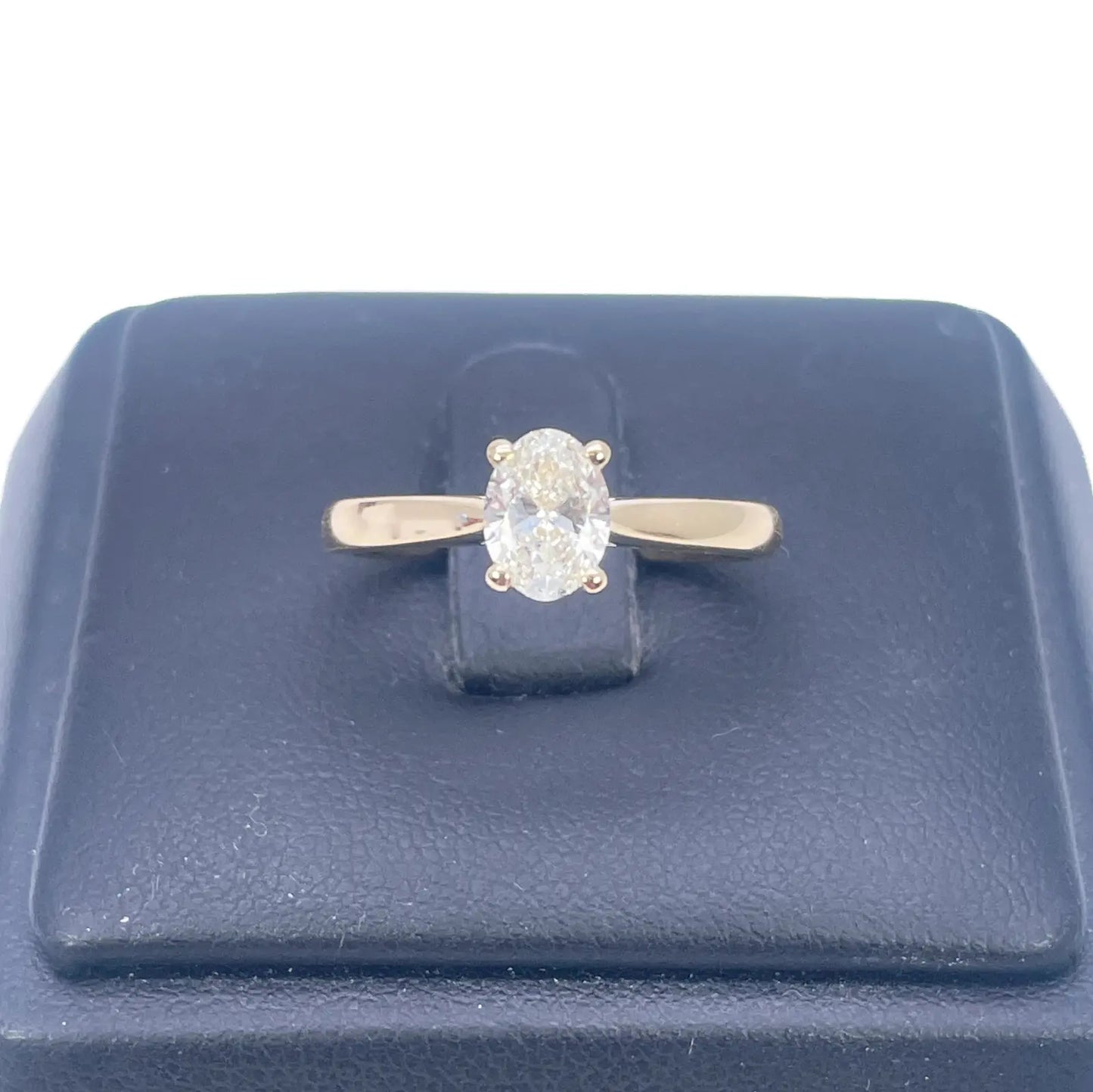 Oval Cut Natural Diamond Solitaire Engagement Ring 0.70ct GIA Certified  Diamond Yellow Gold Ring