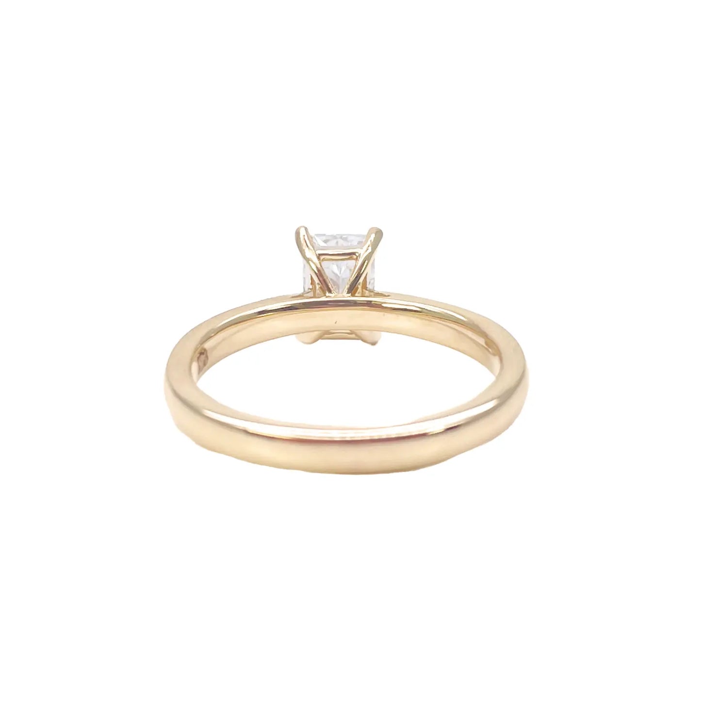 Radiant Cut Natural Diamond Solitaire Engagement Ring 0.50ct GIA Certified  Diamond Ring