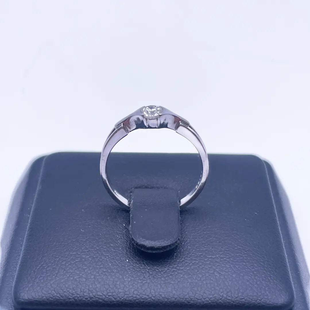 18ct White Gold Diamond Solitaire Ring 0.26ct  Diamond Ring