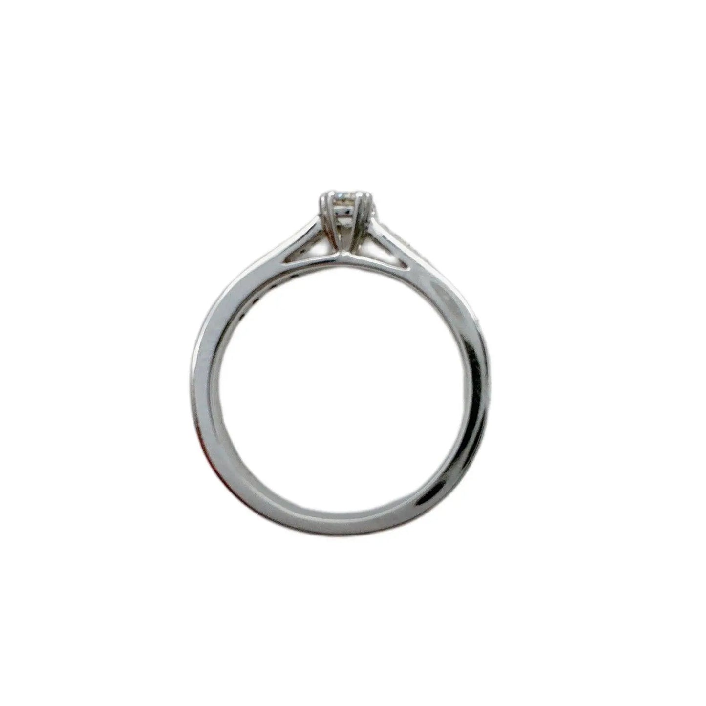18ct White Gold Brilliant Cut Diamond Engagement Ring Twin Claws 0.29 carats Raina Jewels